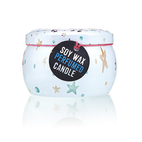 Art Tin Candle - Unicorns - Moonstone