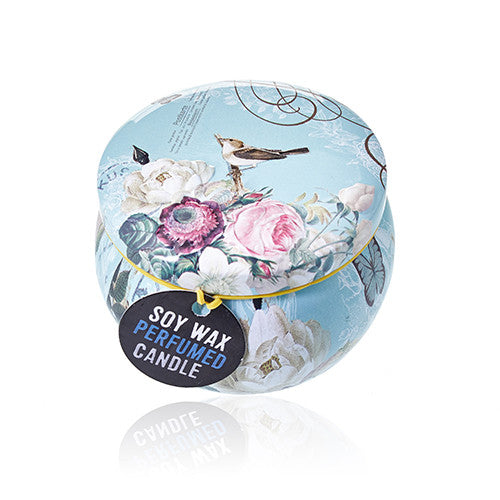 Art Tin Candle - Parisian Weekend - Peonies