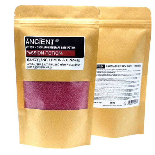 Aromatherapy Bath Potion in Kraft Bag 350g - Passion | Wellness Haven Store