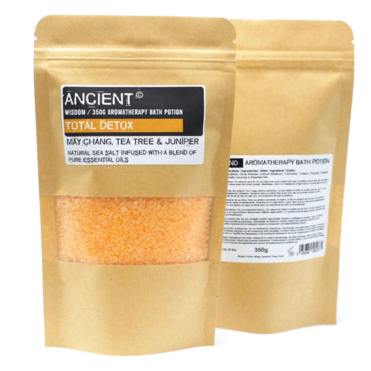 Aromatherapy Bath Potion in Kraft Bag 350g - Total Detox | Wellness Haven Store