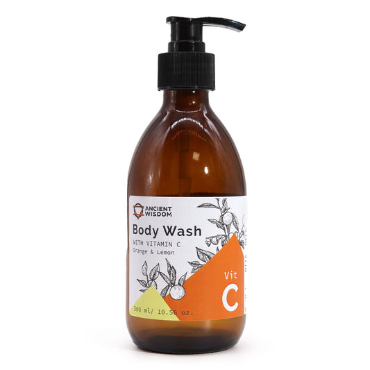 Aromatherapy Body Wash with Vitamin C - Orange & Lemon | Wellness Haven Store