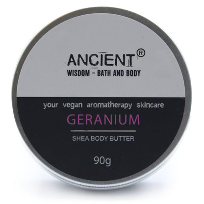 Aromatherapy Shea Body Butter 90g - Geranium | Wellness Haven Store