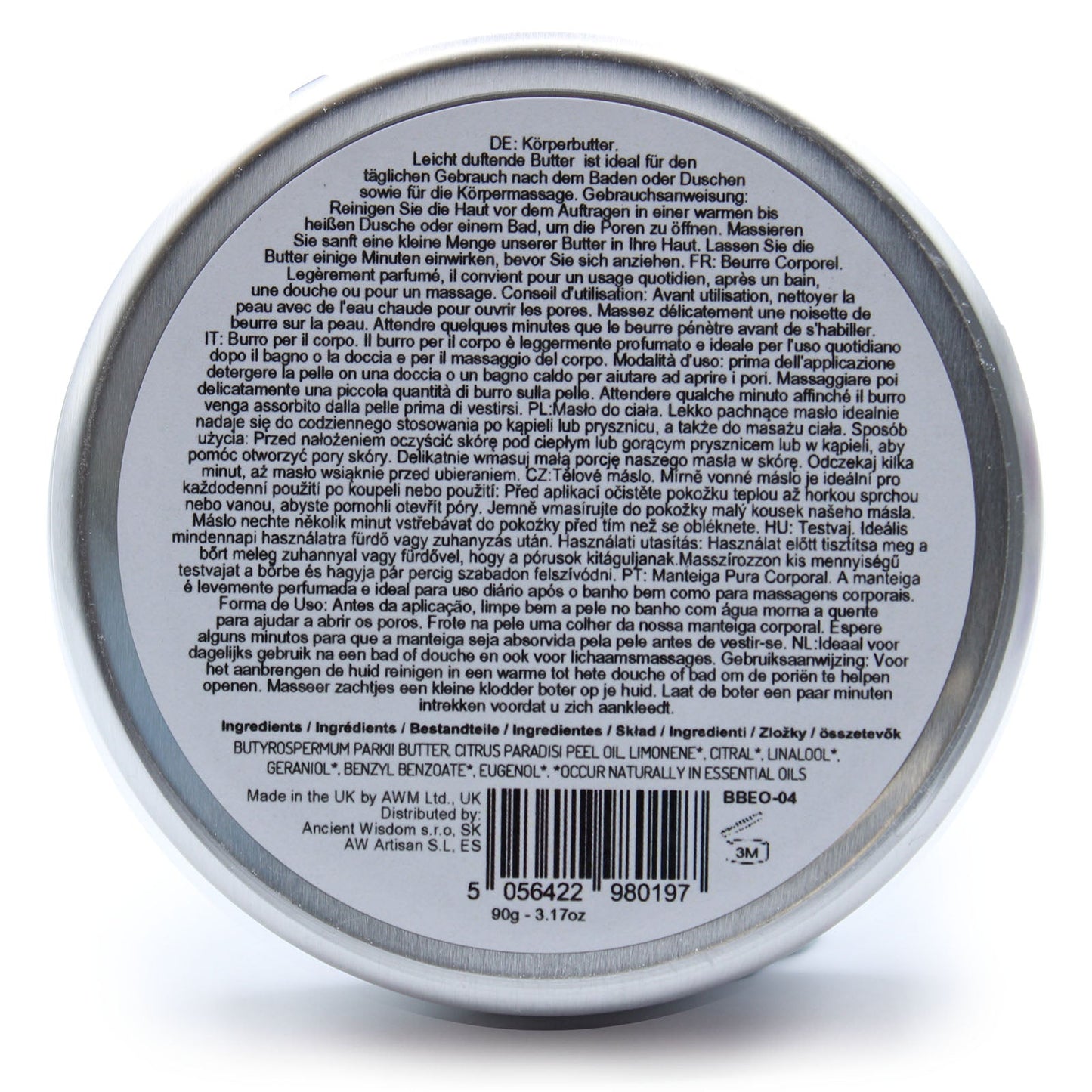 Aromatherapy Shea Body Butter 90g - Grapefruit | Wellness Haven Store