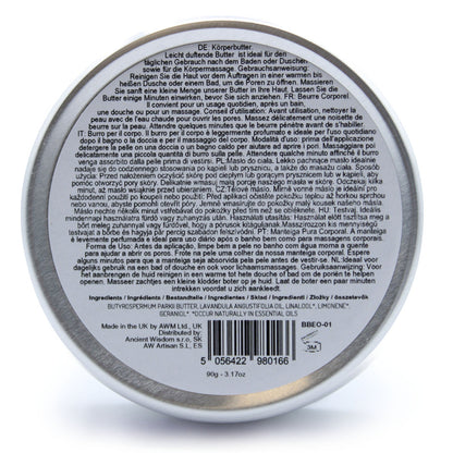 Aromatherapy Shea Body Butter 90g - Lavender | Wellness Haven Store