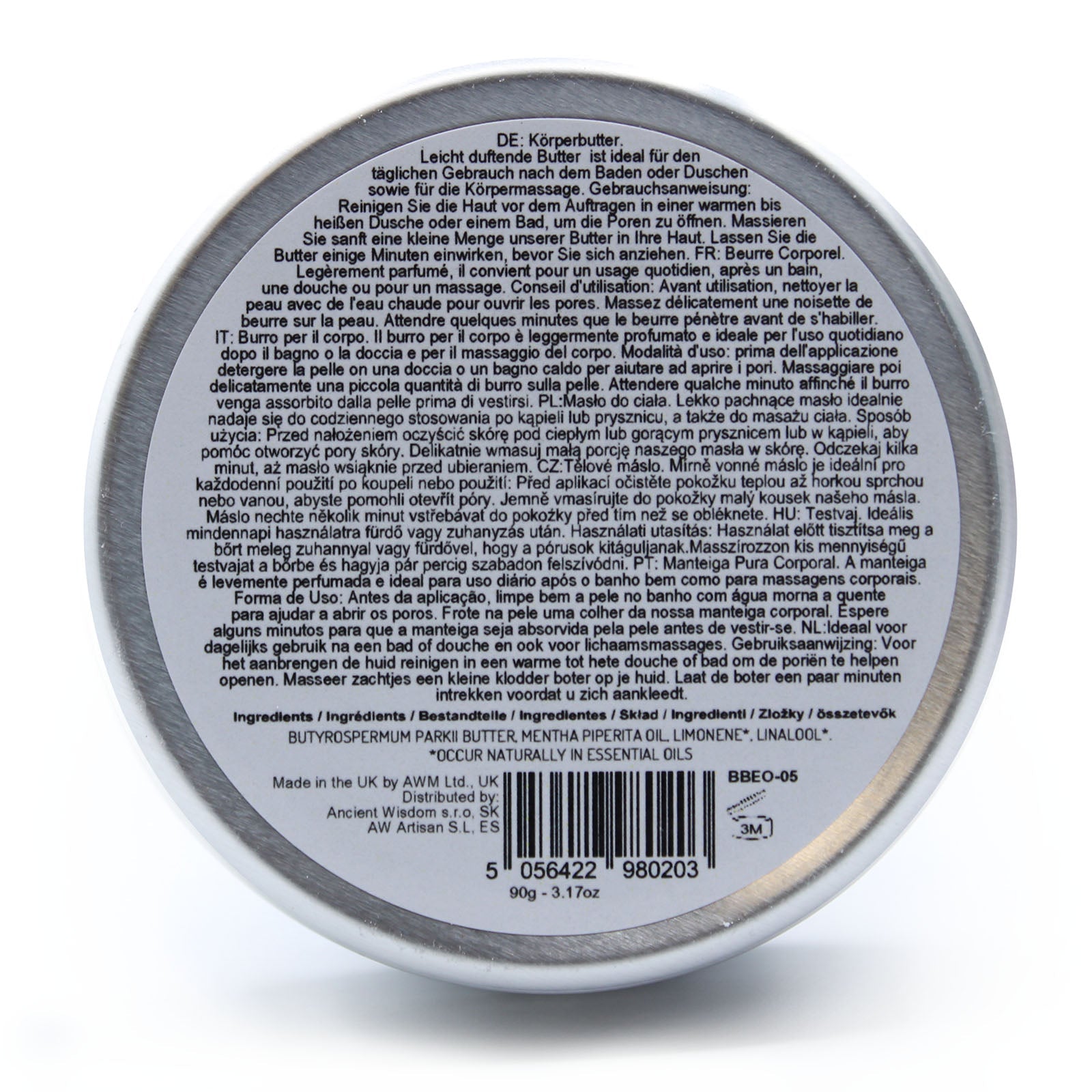 Aromatherapy Shea Body Butter 90g - Peppermint | Wellness Haven Store