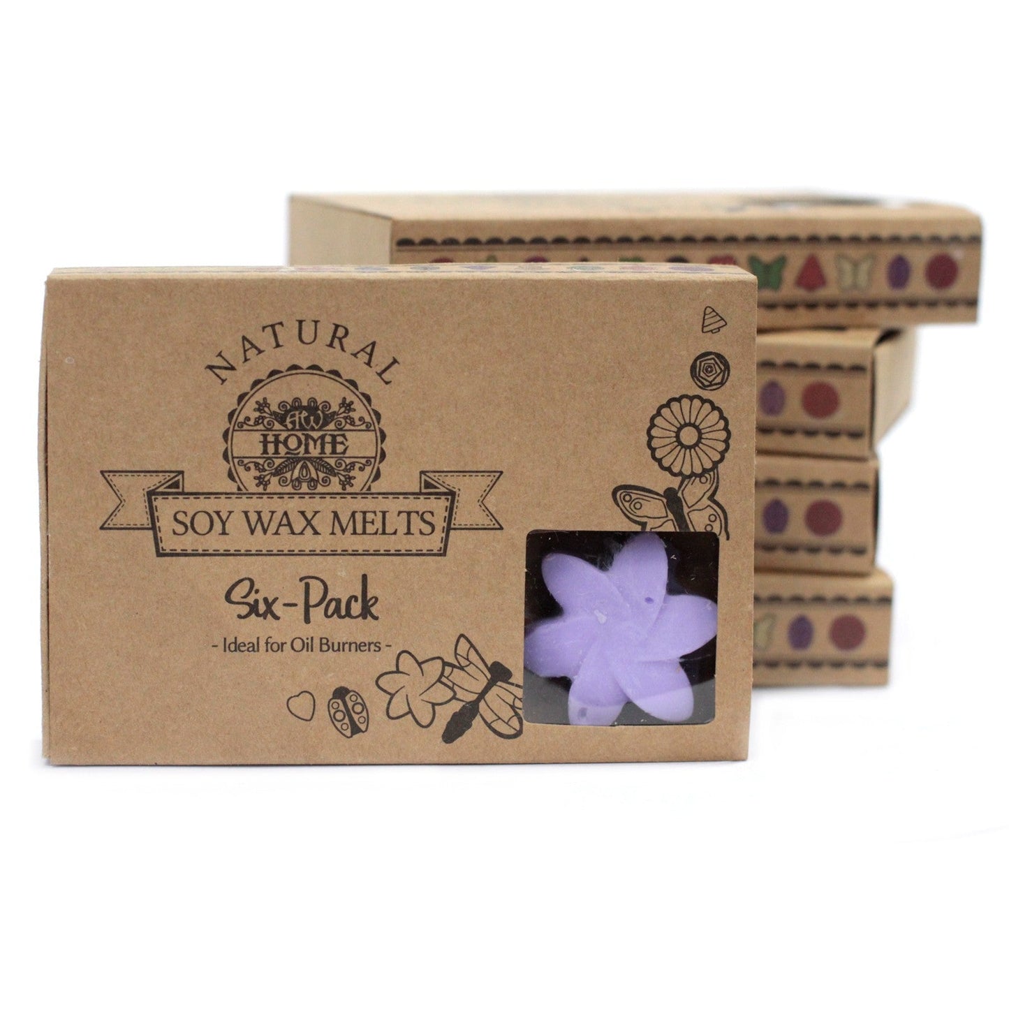 Box of 6 Natural Soy Wax Melts - Lavender Fields | Wellness Haven Store