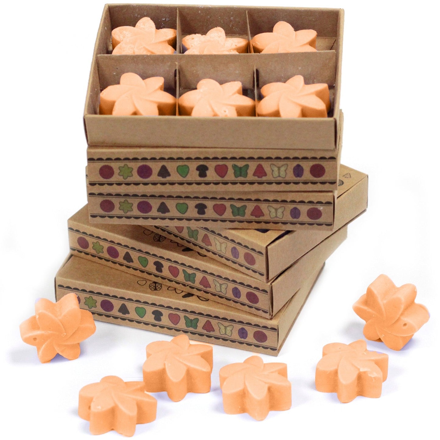 Box of 6 Natural Soy Wax Melts - Mango Fruits | Wellness Haven Store