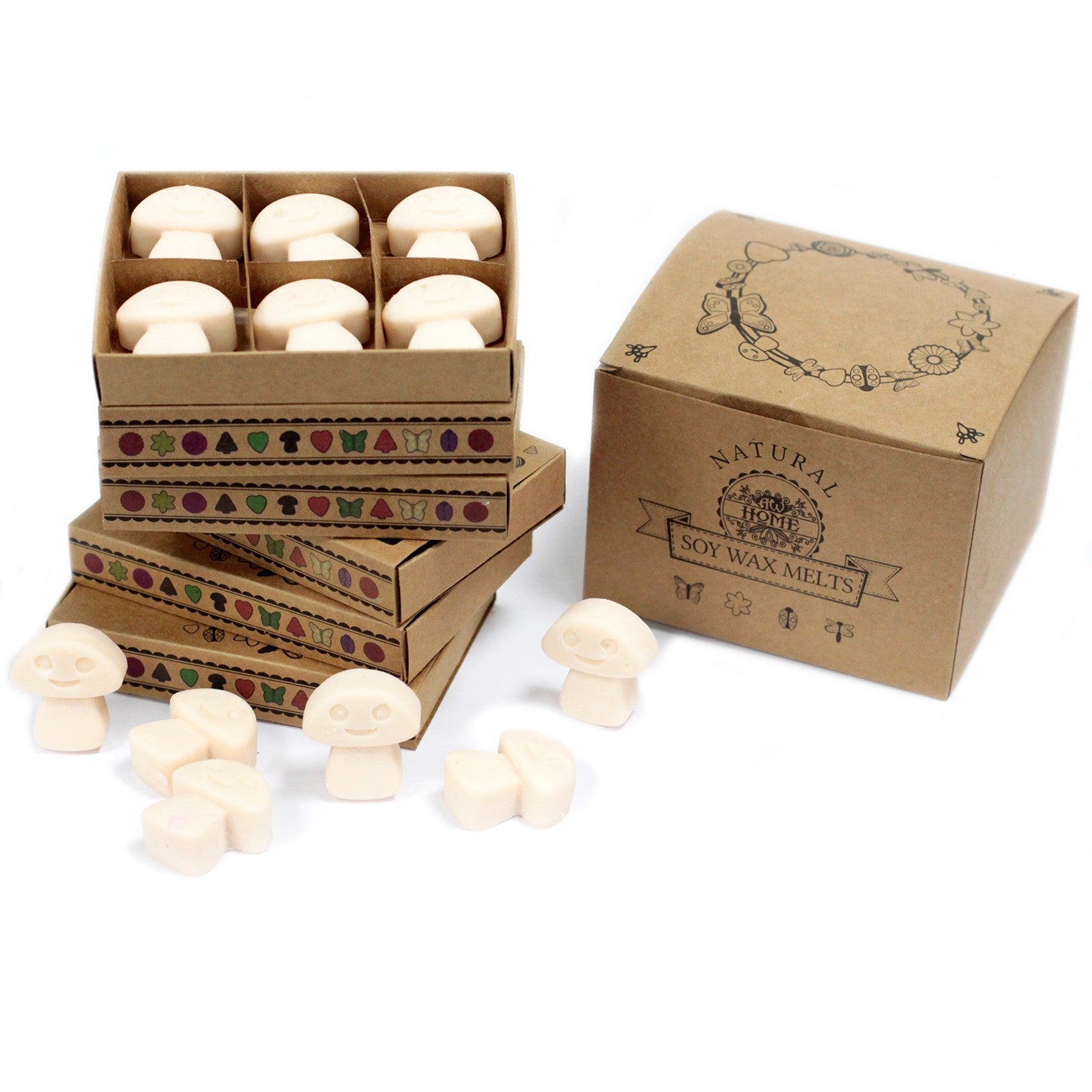 Box of 6 Natural Soy Wax Melts - Vanilla Nutmeg | Wellness Haven Store