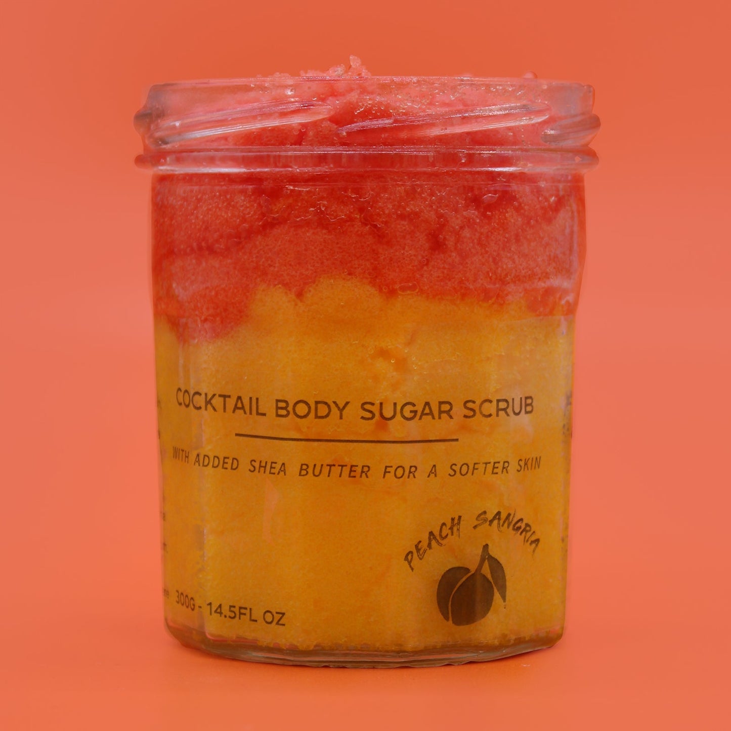 Fragranced Sugar Body Scrub - Peach Sangria (300g) | Wellness Haven Store