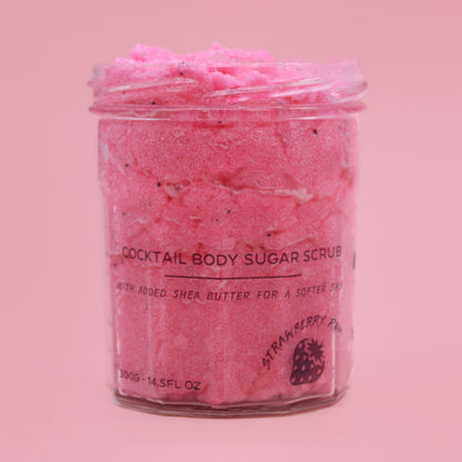 Fragranced Sugar Body Scrub - Strawberry Rum (300g) | Wellness Haven Store