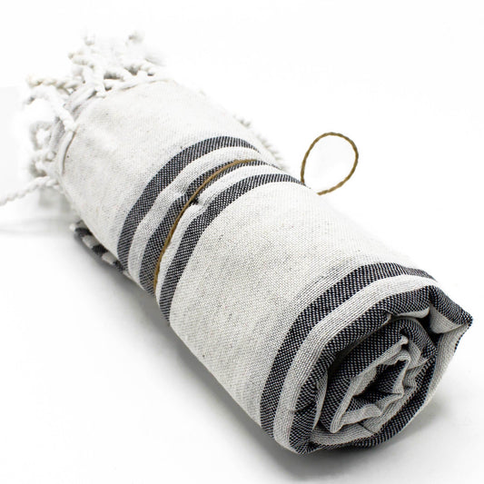 Hamman Spa Towel - Charcoal (90x170cm) | Wellness Haven Store