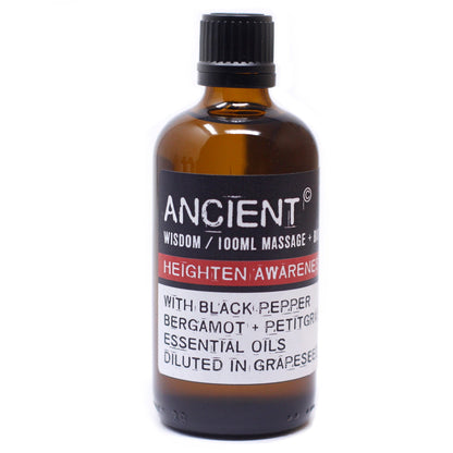 Heighten Awareness Massage Oil - 100ml | Wellness Haven Store