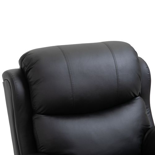 Luxury Heated Massage Recliner Chair with Footrest & Remote – Black | Wellness Haven Store