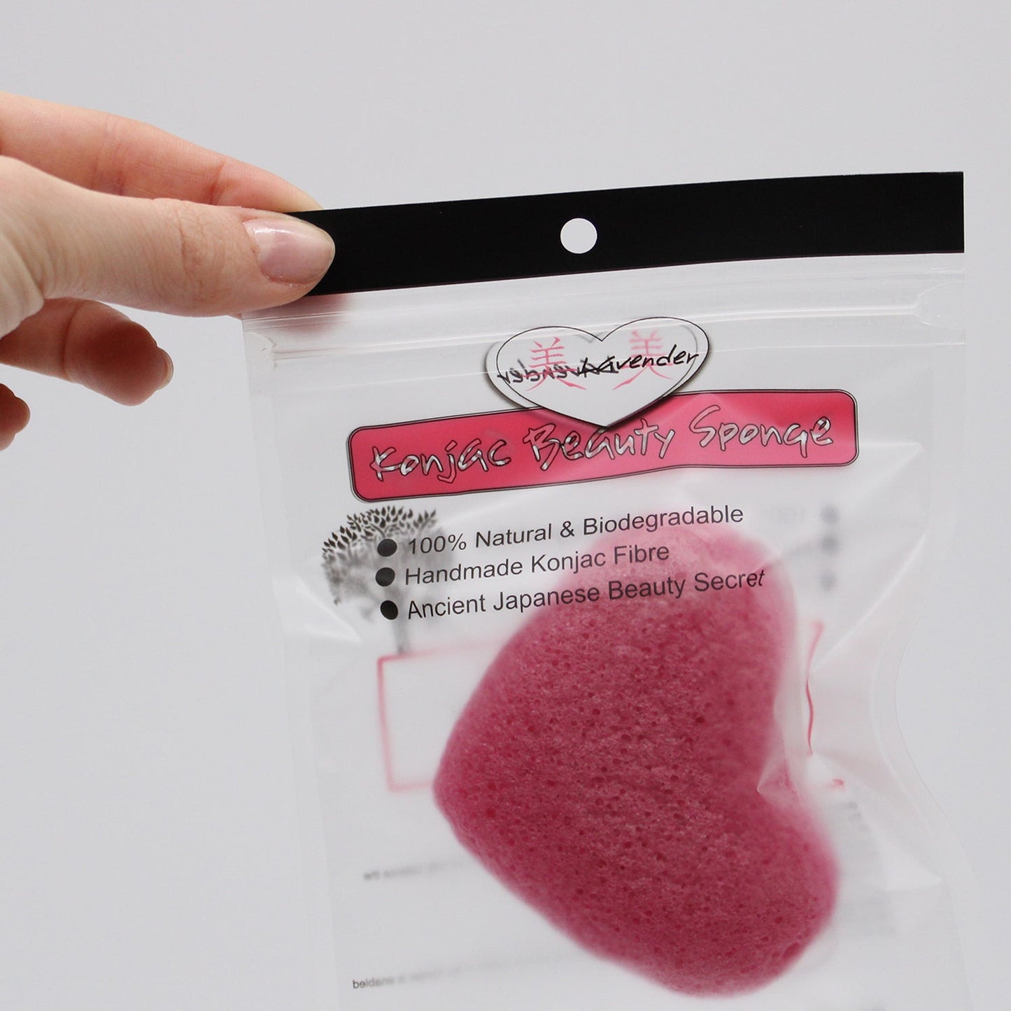 Konjac Heart Sponge - Peach | Wellness Haven Store