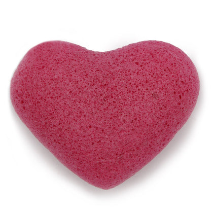 Konjac Heart Sponge - Rose | Wellness Haven Store