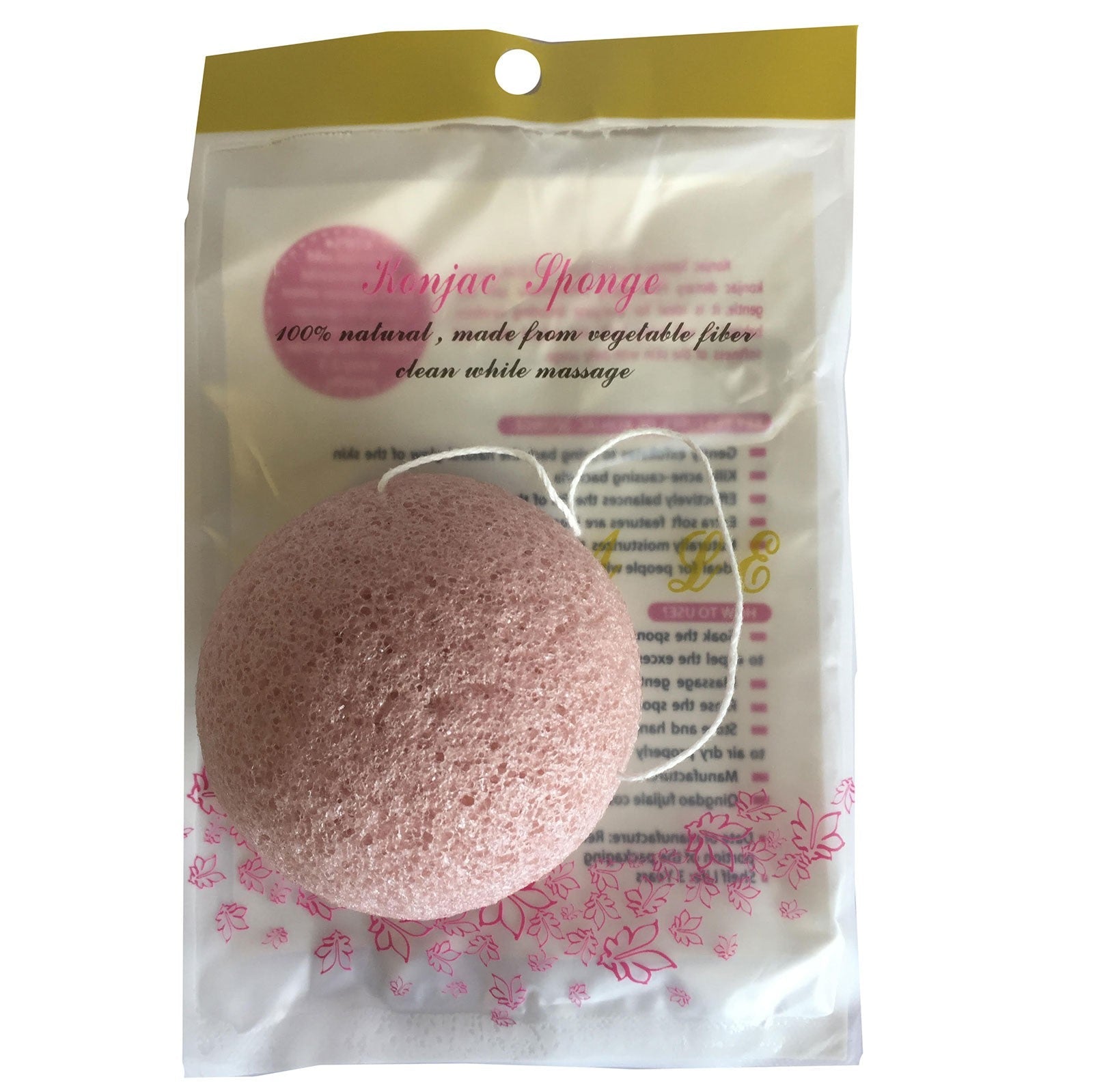 Konjac Sponge - Rose | Wellness Haven Store