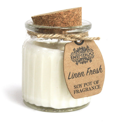 Linen Fresh Soy Pot of Fragrance Candle x2 | Wellness Haven Store