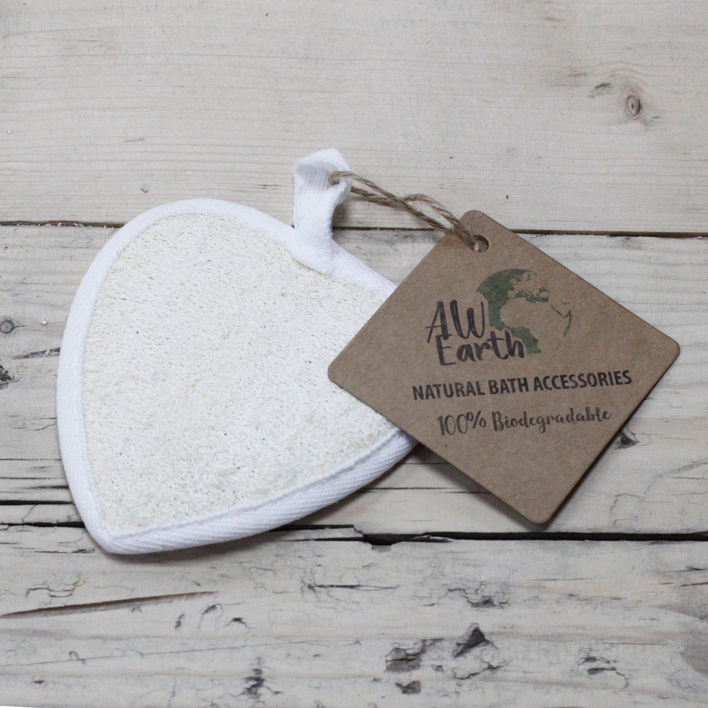 Natural Loofah Body Scrubs - Heart | Wellness Haven Store