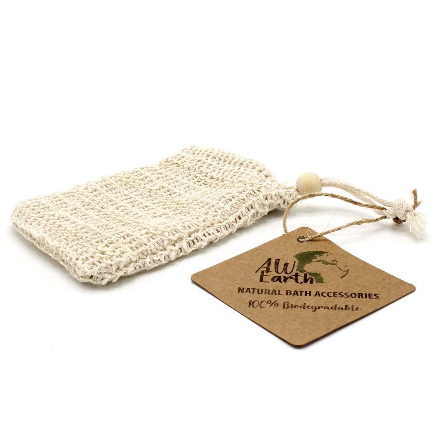 Nature Soap Bag - Washed Jute | Wellness Haven Store