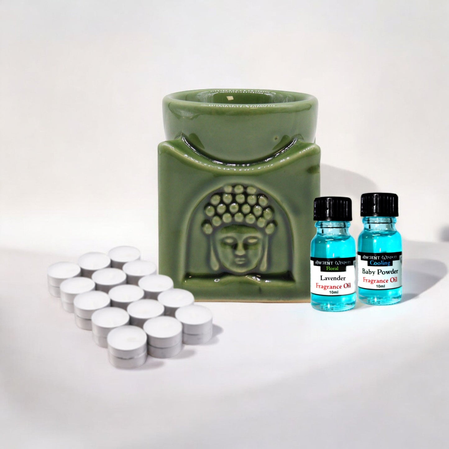 Oil Burner, Fragrance Oils & Tealights Kit | Wellness Haven Store