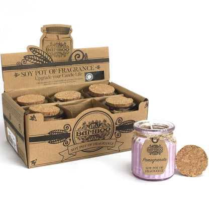 Pomegranate Soy Pot of Fragrance Candle x2 | Wellness Haven Store