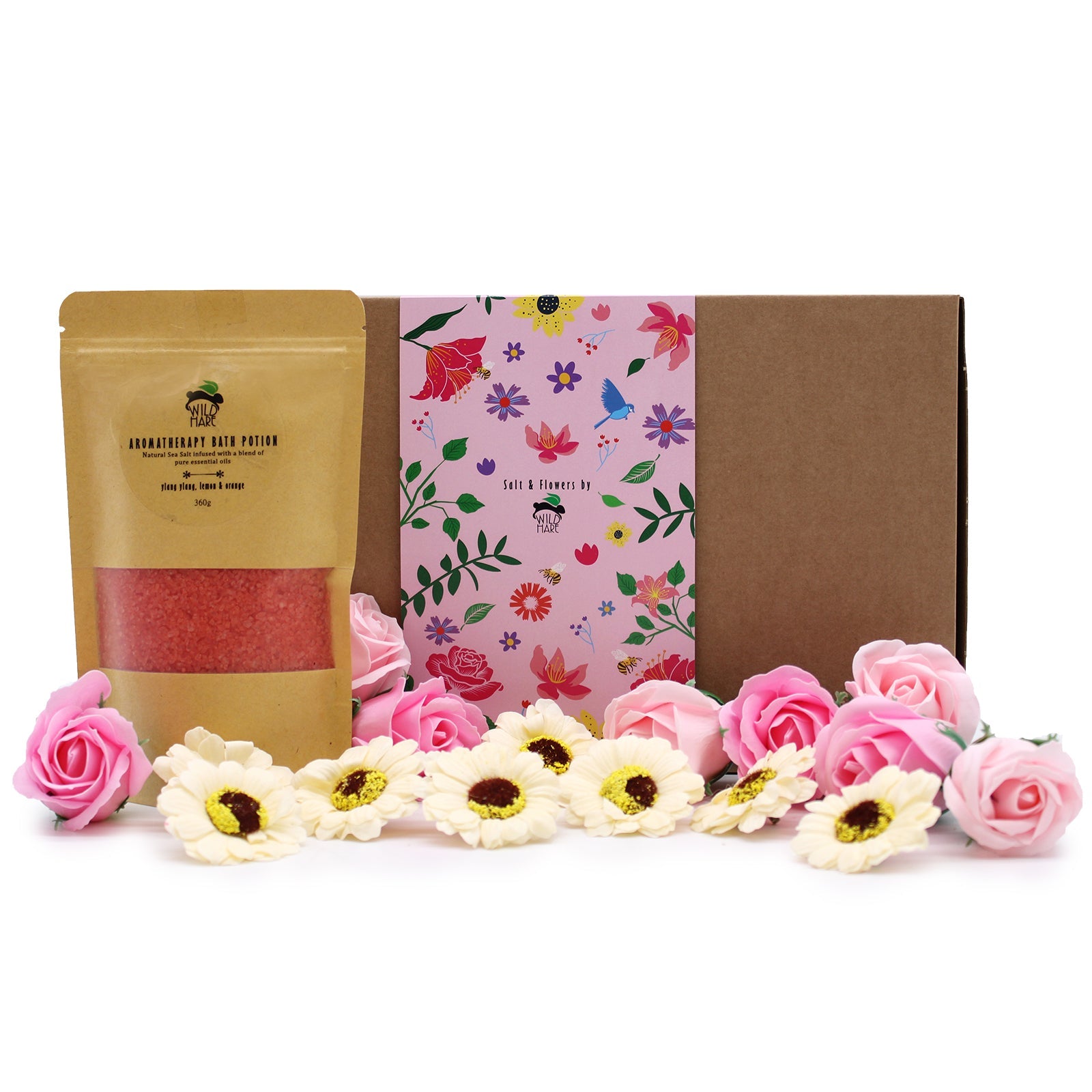 Salt Soak & Flowers Set - Passion | Wellness Haven Store