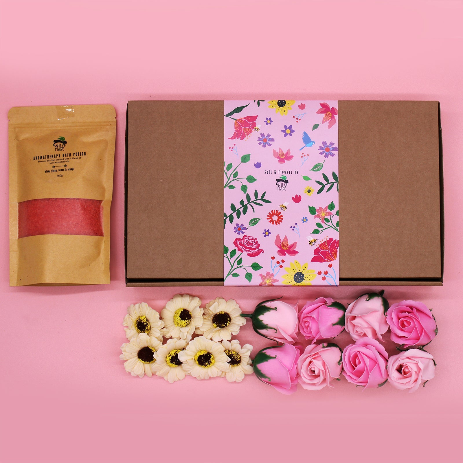 Salt Soak & Flowers Set - Passion | Wellness Haven Store