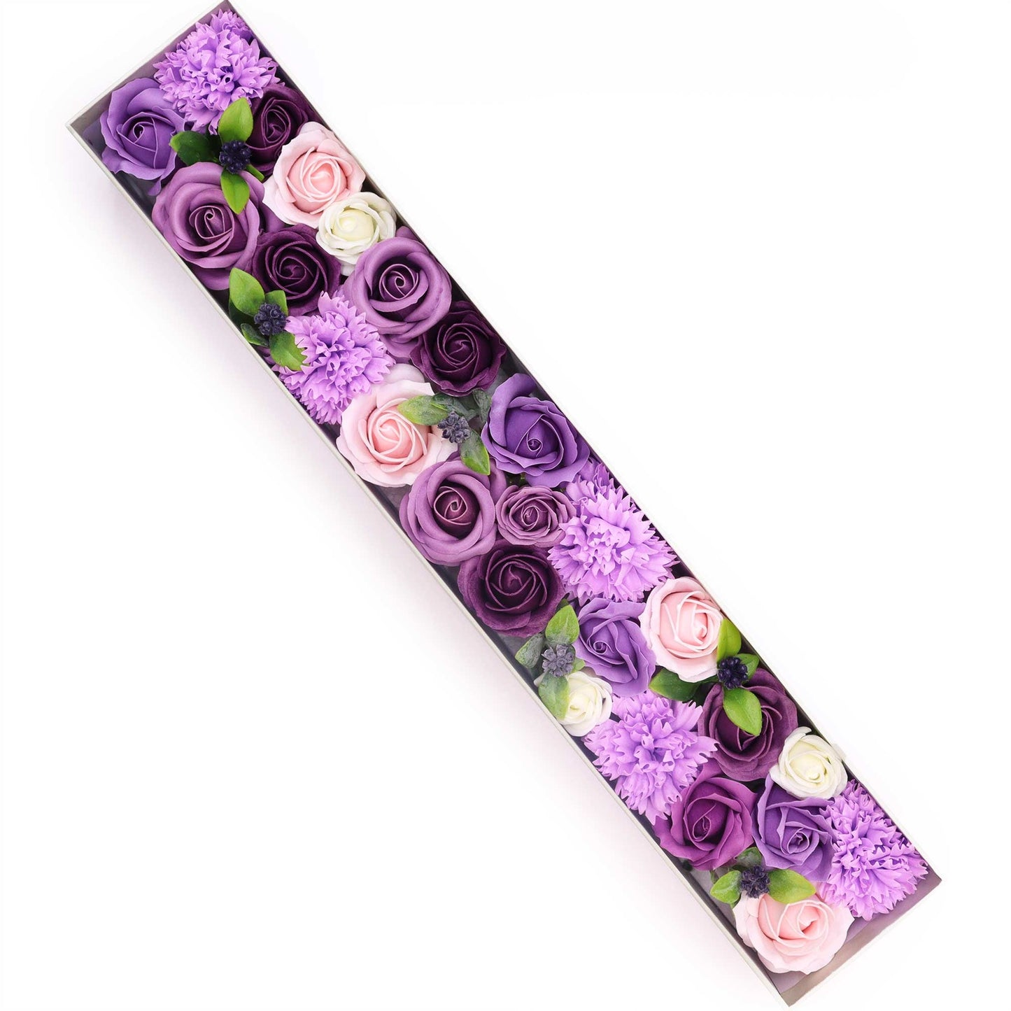 Soap Flowers - Extra Long - Lavender Rose & Carnation | Wellness Haven Store
