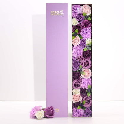 Soap Flowers - Extra Long - Lavender Rose & Carnation | Wellness Haven Store