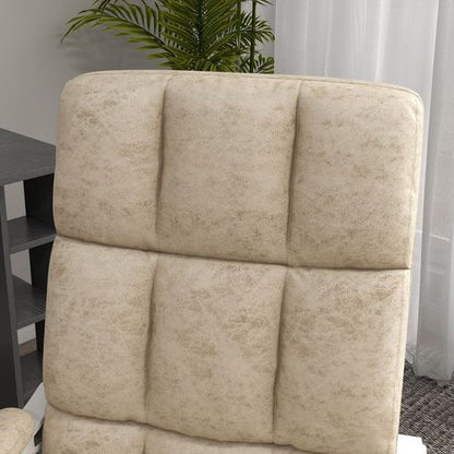 Microfibre Fabric Massage Office Chair with Heat - Beige | Wellness Haven Store